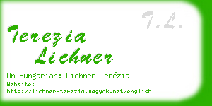 terezia lichner business card